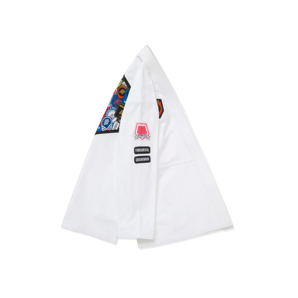 Albino & Preto Fundamental White BJJ Gi - Vorix Sport