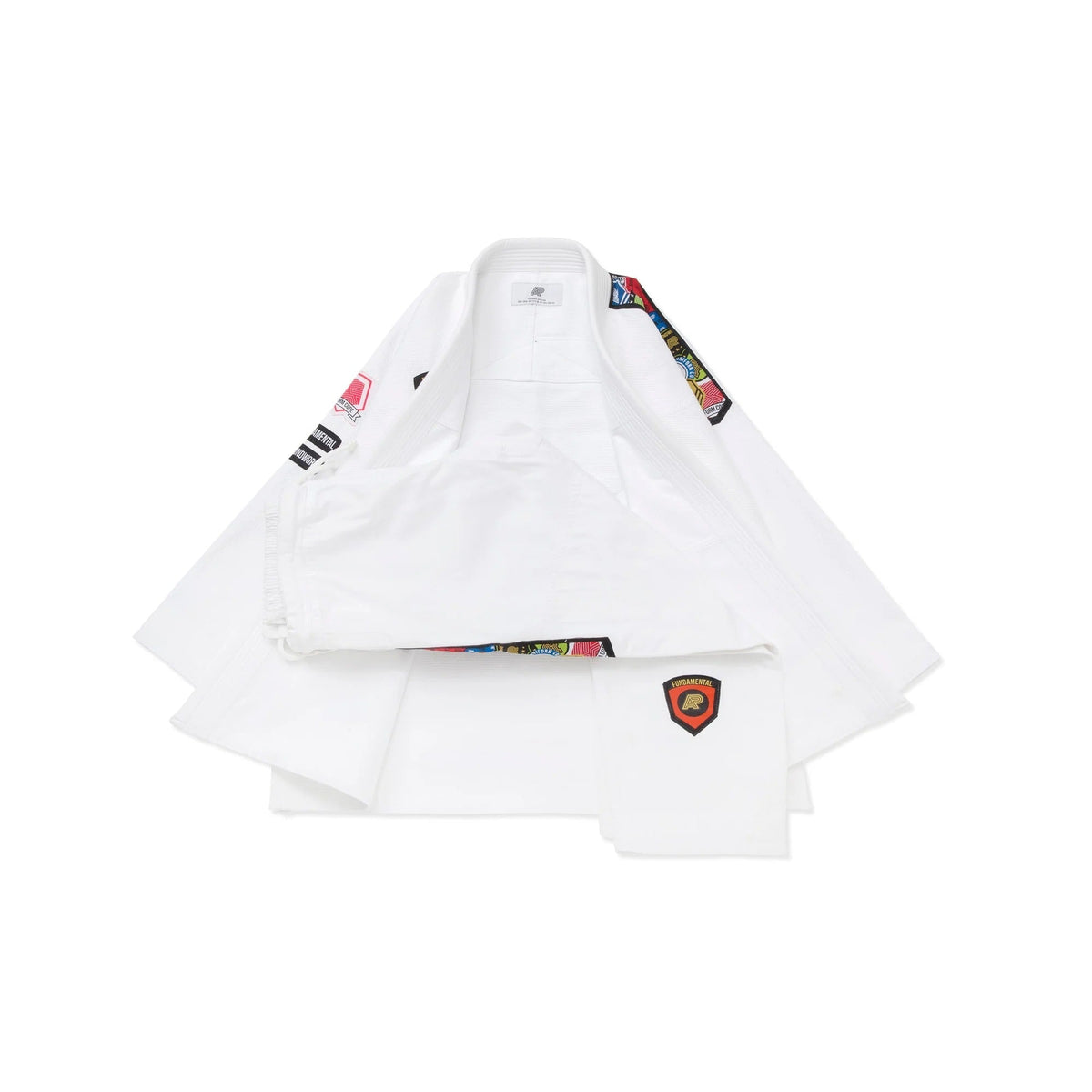 Albino & Preto Fundamental White BJJ Gi - Vorix Sport