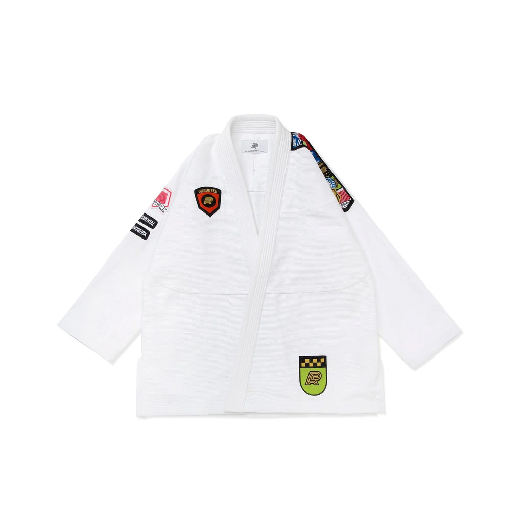 Albino & Preto Fundamental White BJJ Gi - Vorix Sport