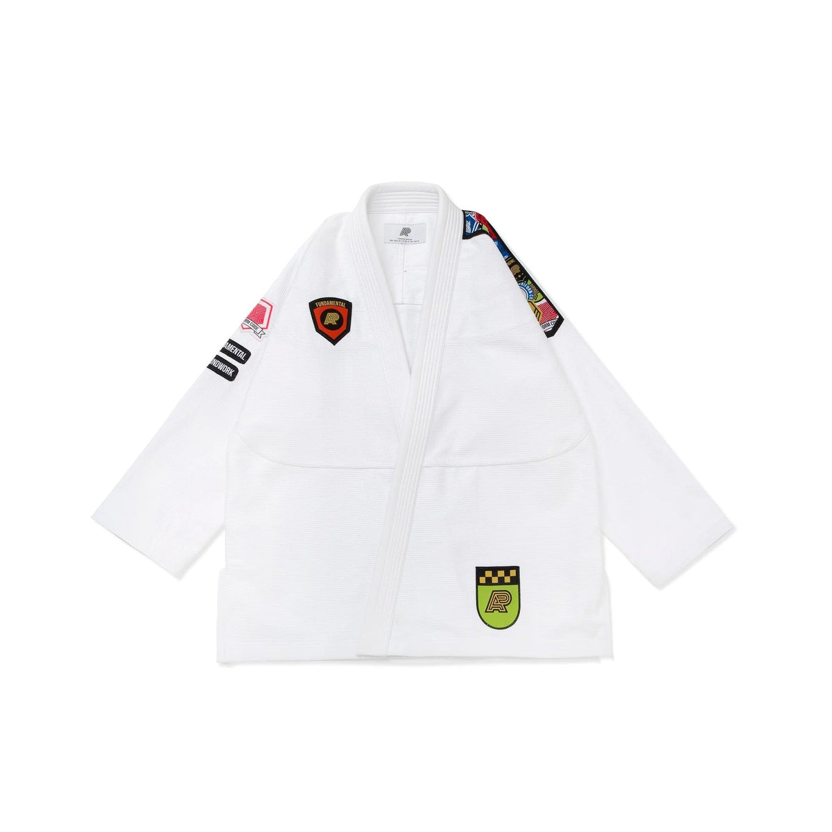 Albino & Preto Fundamental White BJJ Gi - Vorix Sport