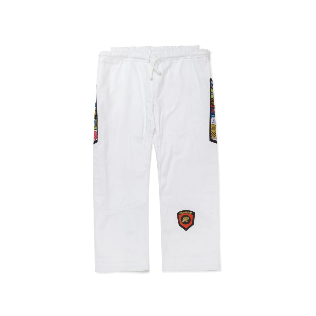 Albino & Preto Fundamental White BJJ Gi - Vorix Sport