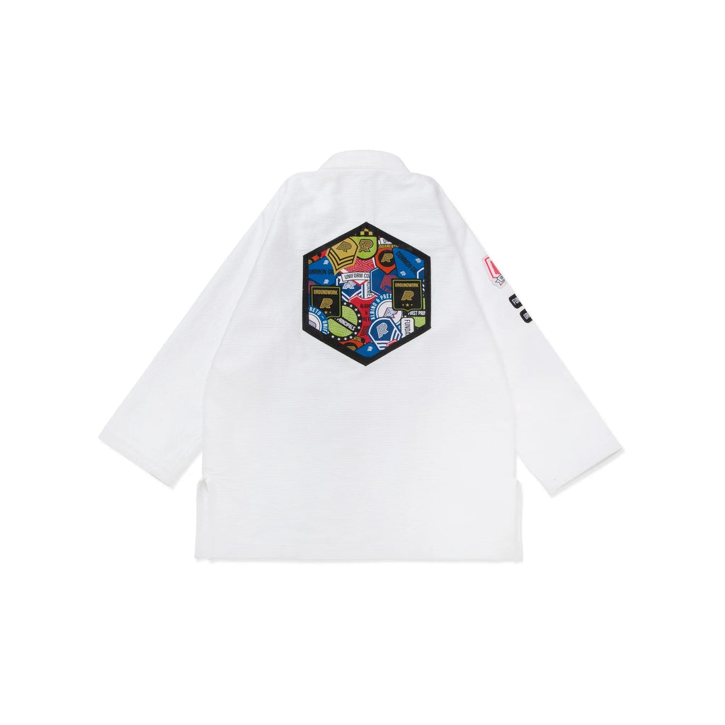 Albino & Preto Fundamental White BJJ Gi - Vorix Sport
