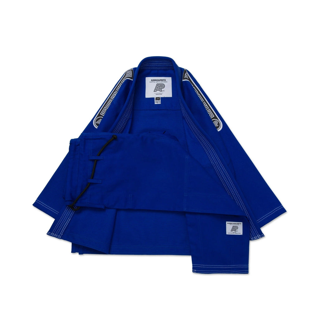 Albino & Preto MIL-SP Brazil DP.1 Blue Jiu Jitsu Gi - Vorix Sport
