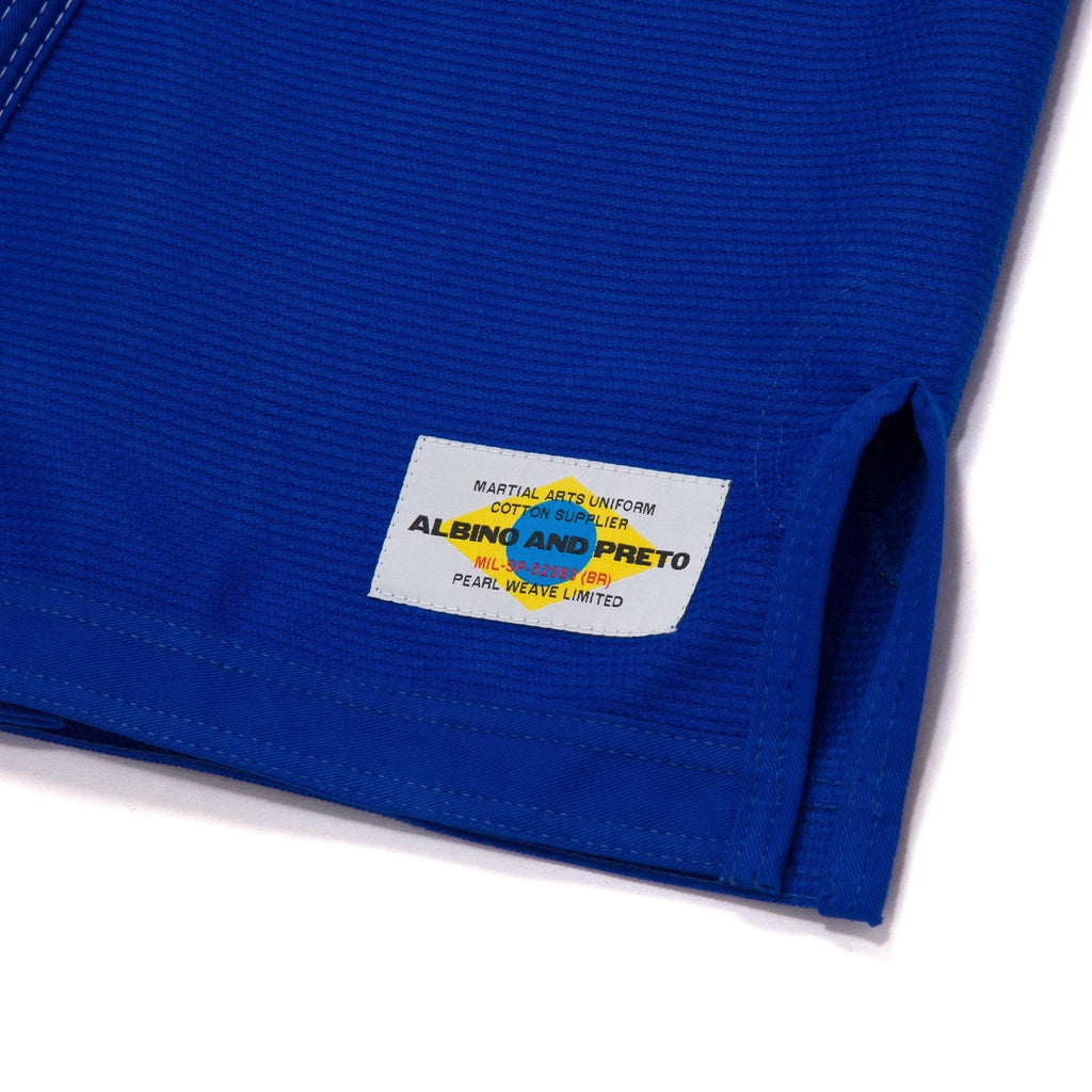 Albino & Preto MIL-SP Brazil DP.1 Blue Jiu Jitsu Gi - Vorix Sport