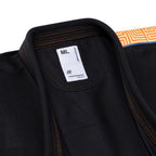 Albino & Preto OBY Herringbone Classic Black BJJ Gi - Vorix Sport