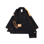 Albino & Preto OBY Herringbone Classic Black BJJ Gi - Vorix Sport