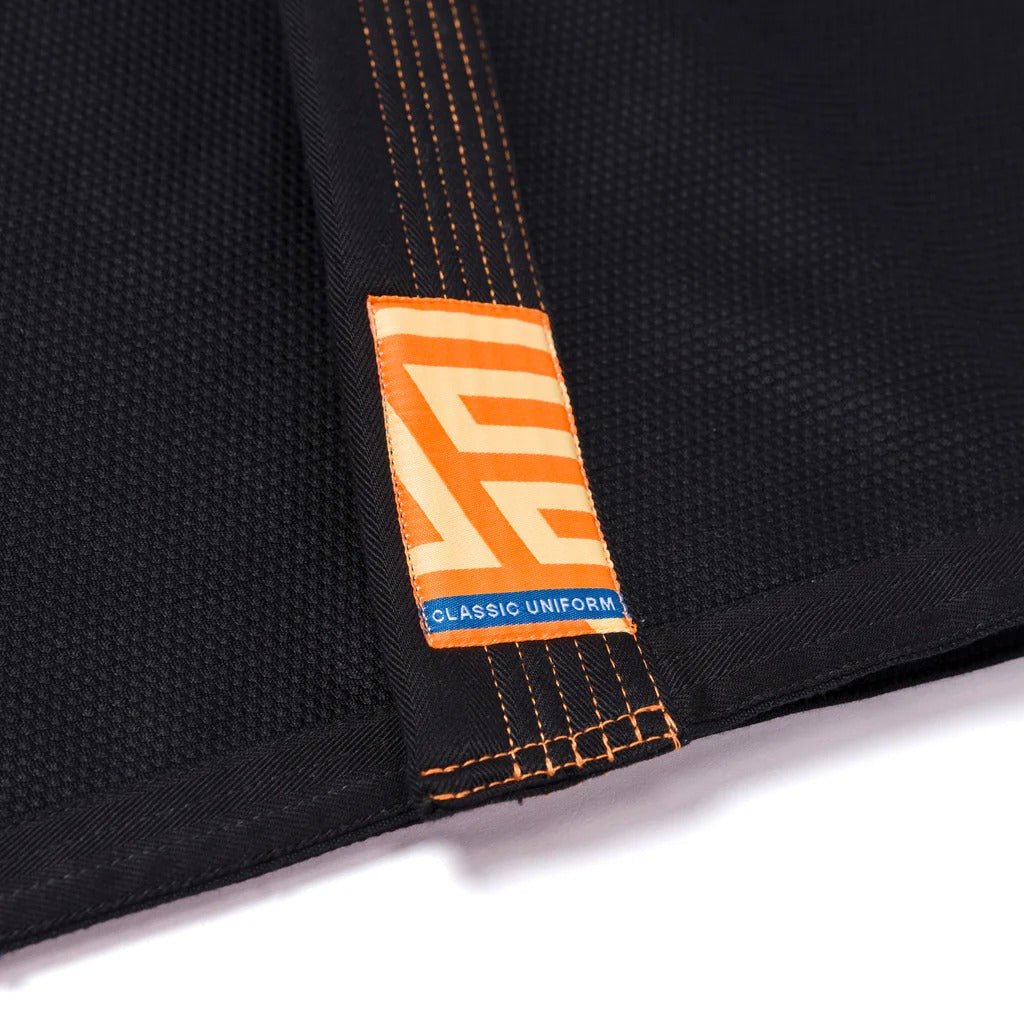 Albino & Preto OBY Herringbone Classic Black BJJ Gi - Vorix Sport