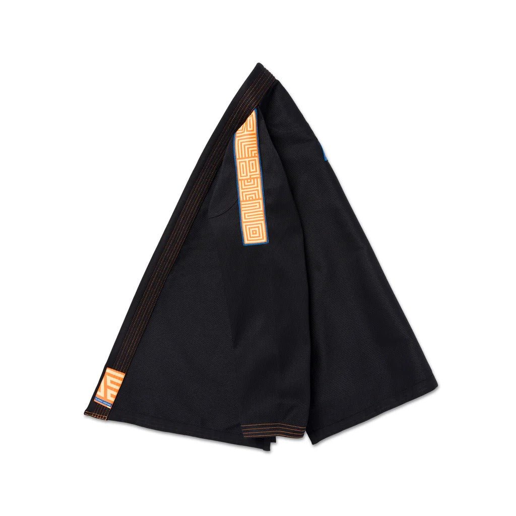 Albino & Preto OBY Herringbone Classic Black BJJ Gi - Vorix Sport