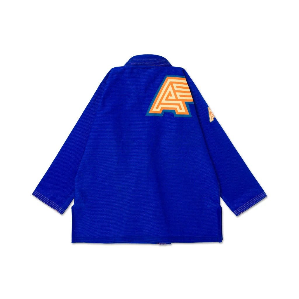 Albino & Preto OBY Herringbone Classic Blue BJJ Gi - Vorix Sport
