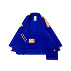 Albino & Preto OBY Herringbone Classic Blue BJJ Gi - Vorix Sport