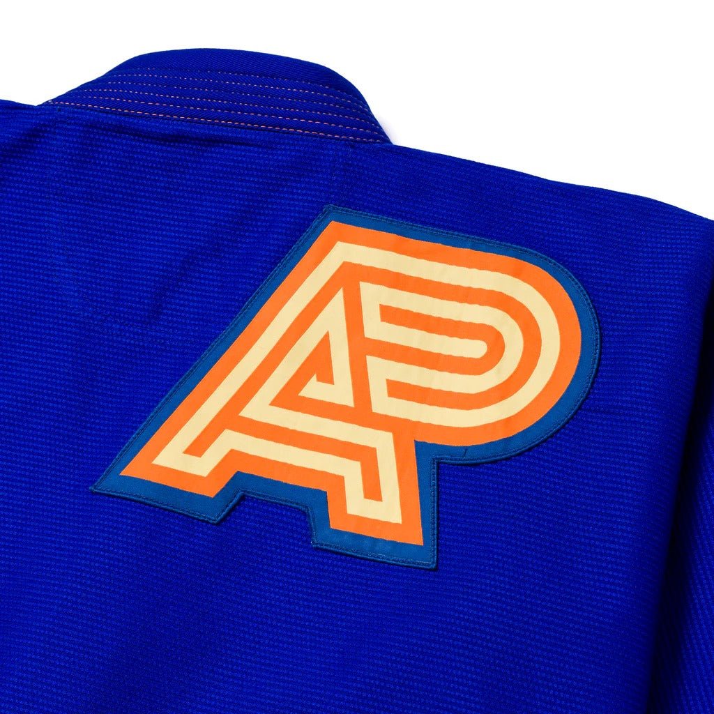 Albino & Preto OBY Herringbone Classic Blue BJJ Gi - Vorix Sport