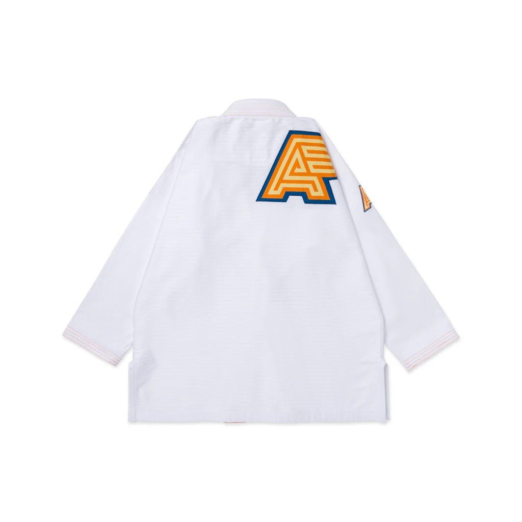 Albino & Preto OBY Herringbone Classic White BJJ Gi - Vorix Sport