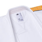 Albino & Preto OBY Herringbone Classic White BJJ Gi - Vorix Sport