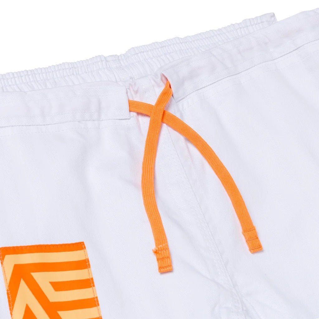 Albino & Preto OBY Herringbone Classic White BJJ Gi - Vorix Sport