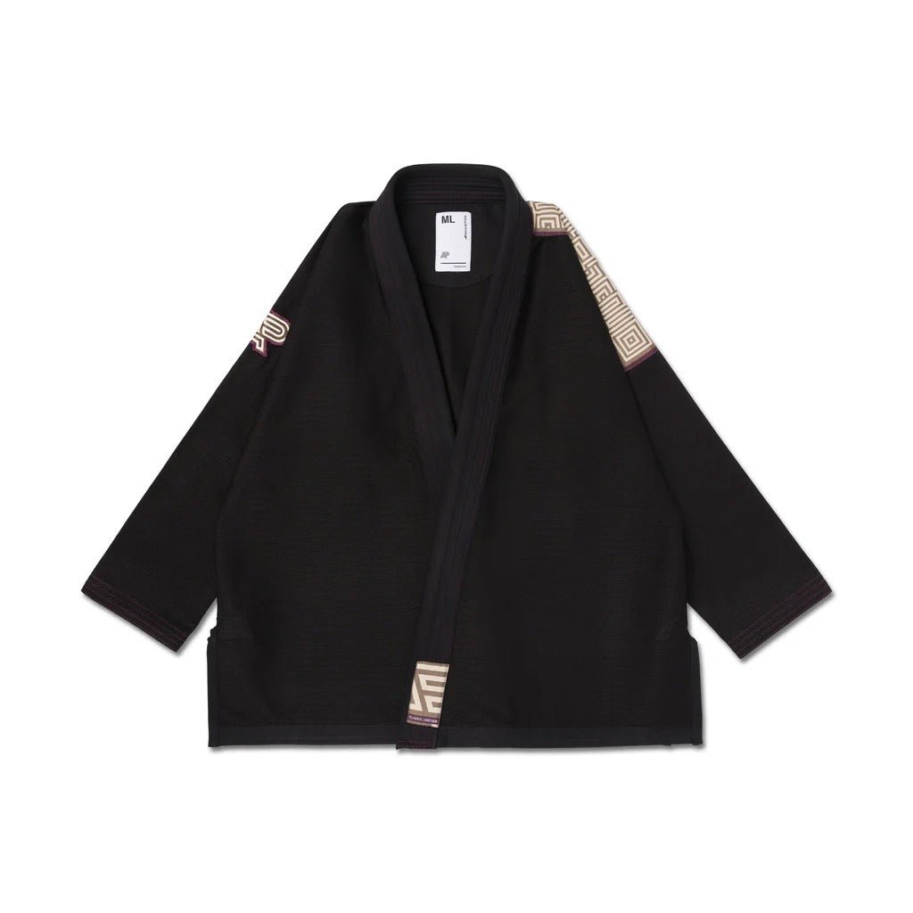 Albino & Preto POC Herringbone Classic Black BJJ Gi - Vorix Sport