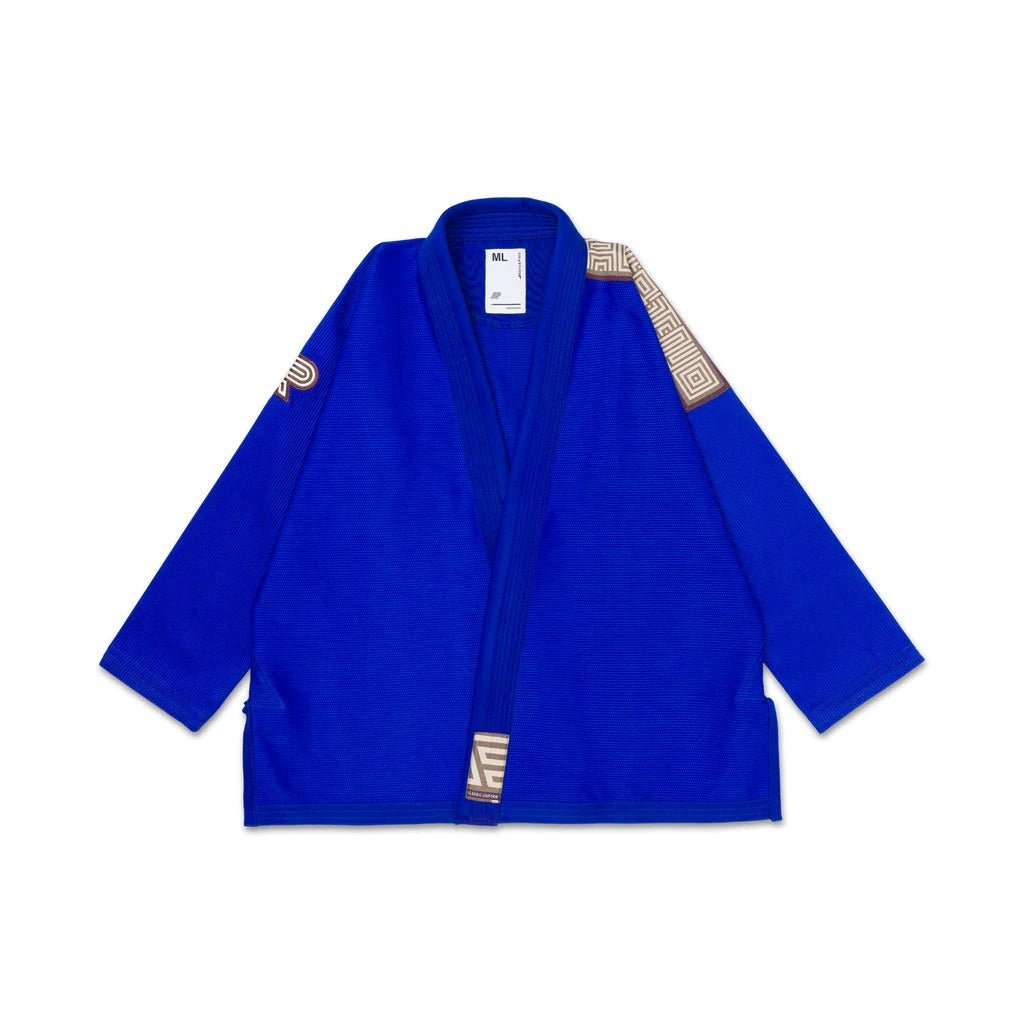 Albino & Preto POC Herringbone Classic Blue BJJ Gi - Vorix Sport