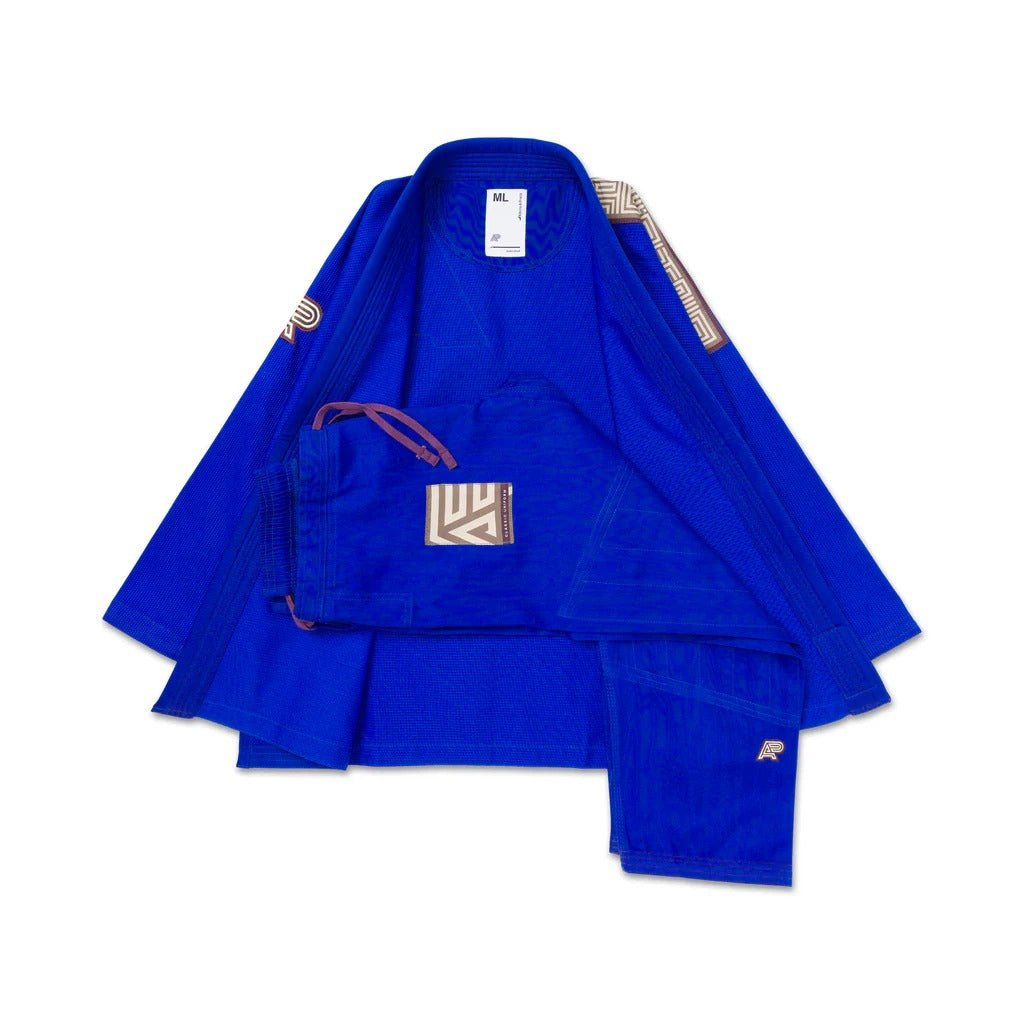 Albino & Preto POC Herringbone Classic Blue BJJ Gi - Vorix Sport