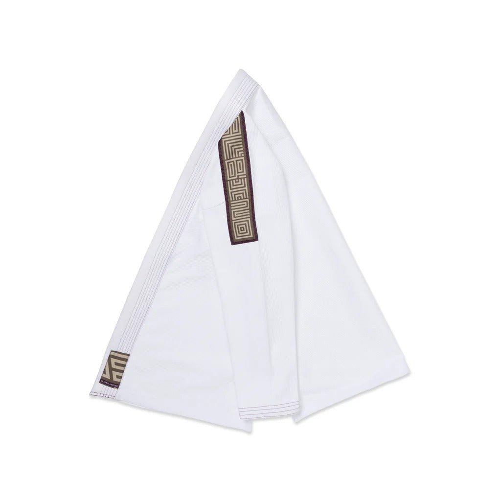Albino & Preto POC Herringbone Classic White BJJ Gi - Vorix Sport