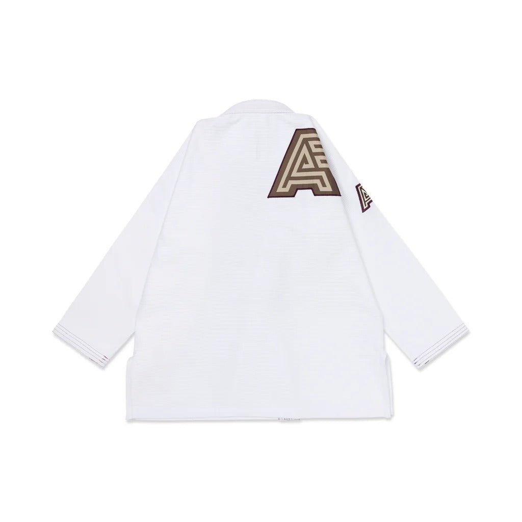 Albino & Preto POC Herringbone Classic White BJJ Gi - Vorix Sport