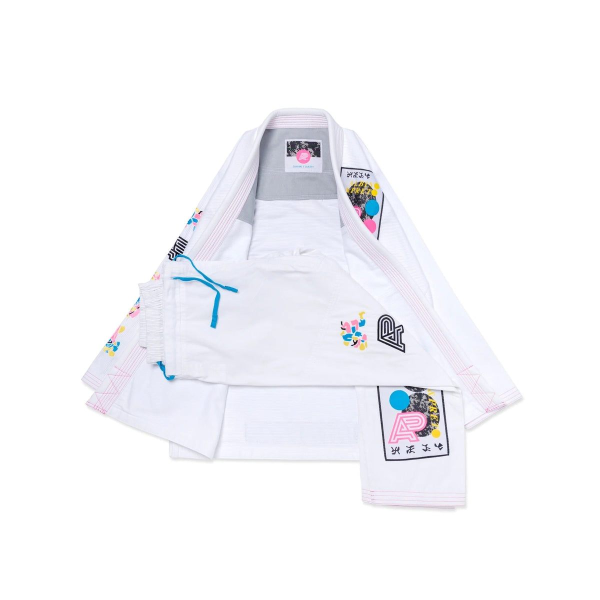 Albino & Preto Sanktuary BJJ Gi - Vorix Sport