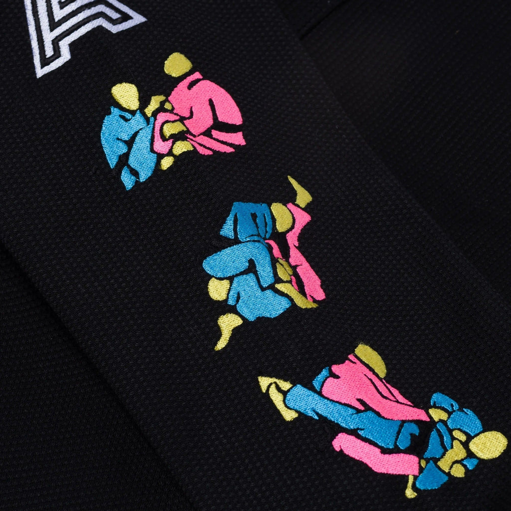 Albino & Preto Sanktuary Black BJJ Gi - Vorix Sport