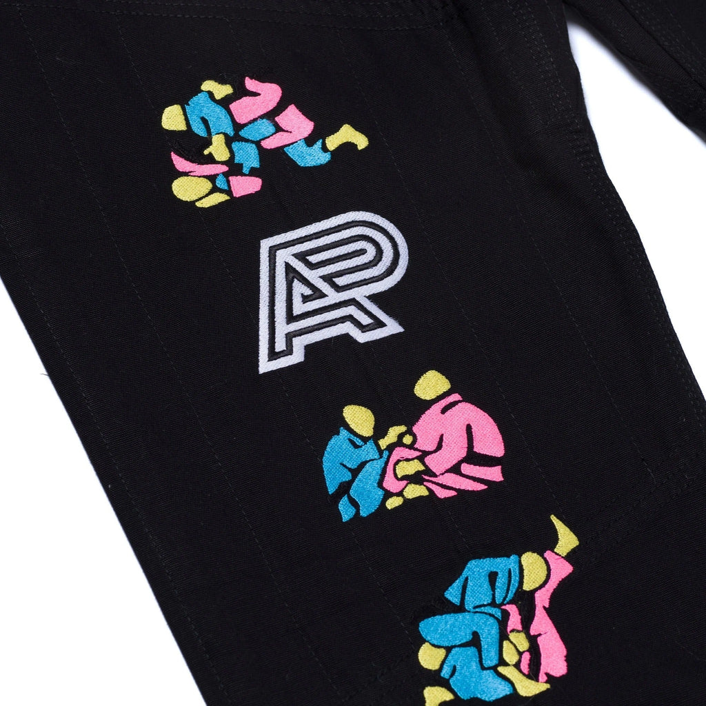 Albino & Preto Sanktuary Black BJJ Gi - Vorix Sport