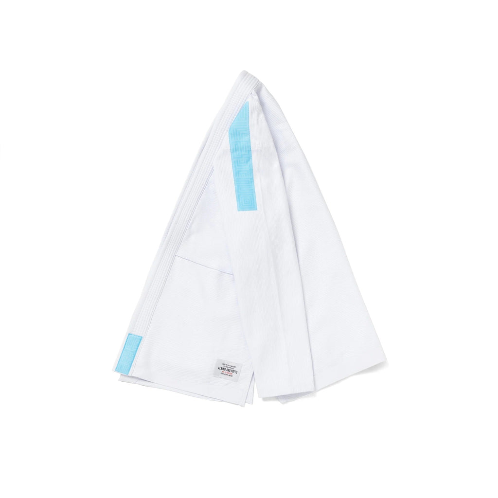 Albino & Preto Series 16 Brazil White BJJ Kimono - Vorix Sport
