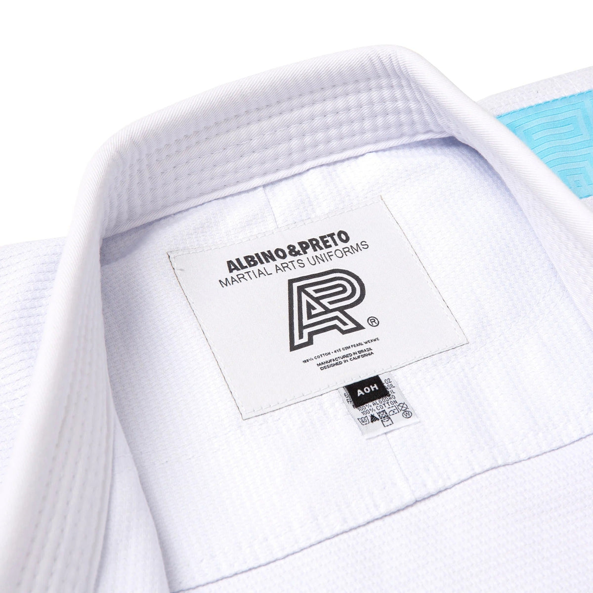 Albino & Preto Series 16 Brazil White BJJ Kimono - Vorix Sport