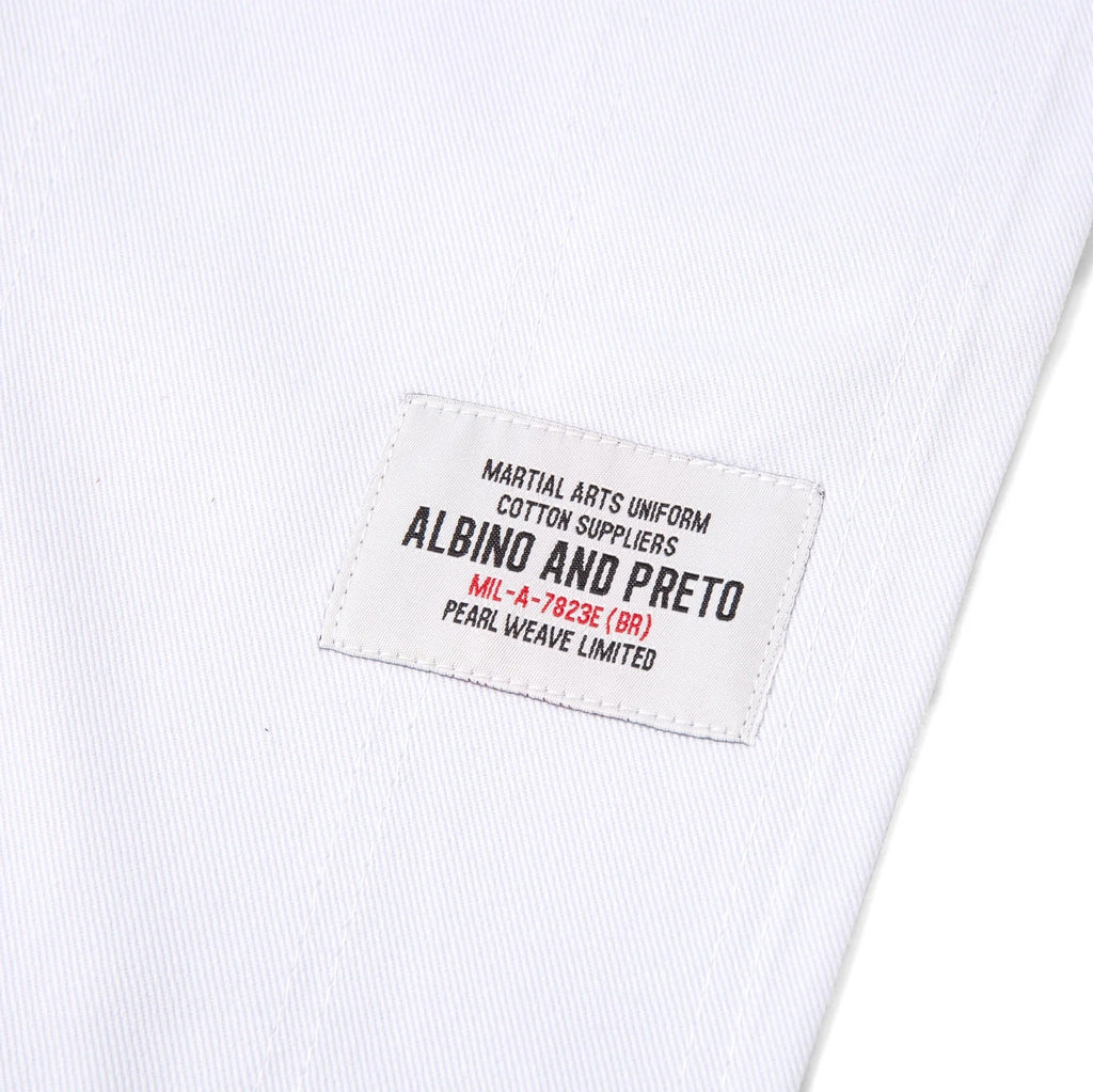 Albino & Preto Series 16 Brazil White BJJ Kimono - Vorix Sport