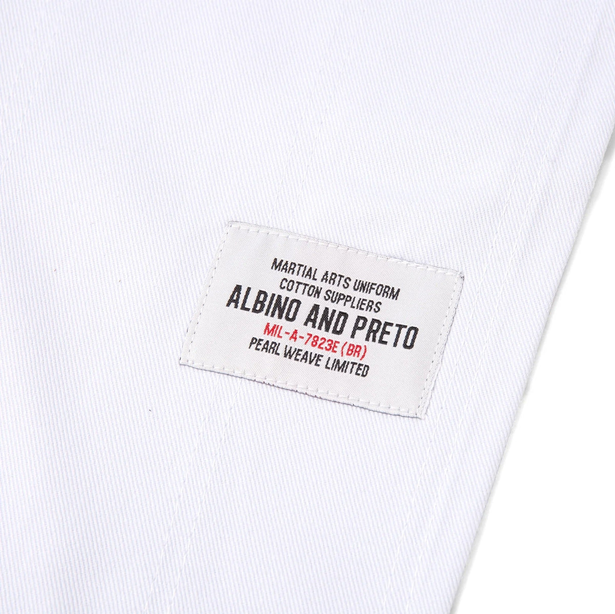 Albino & Preto Series 16 Brazil White BJJ Kimono - Vorix Sport