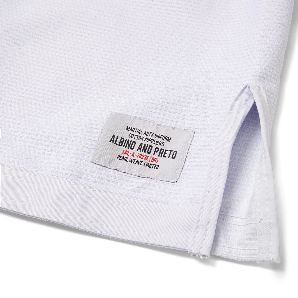 Albino & Preto Series 16 Brazil White BJJ Kimono - Vorix Sport