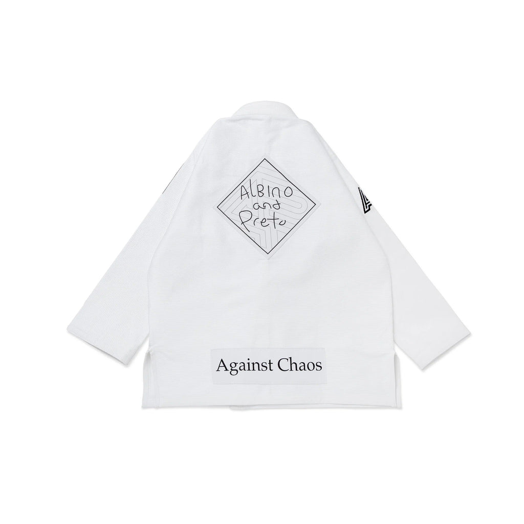Albino & Preto TSWT White Jiu Jitsu Gi - Vorix Sport