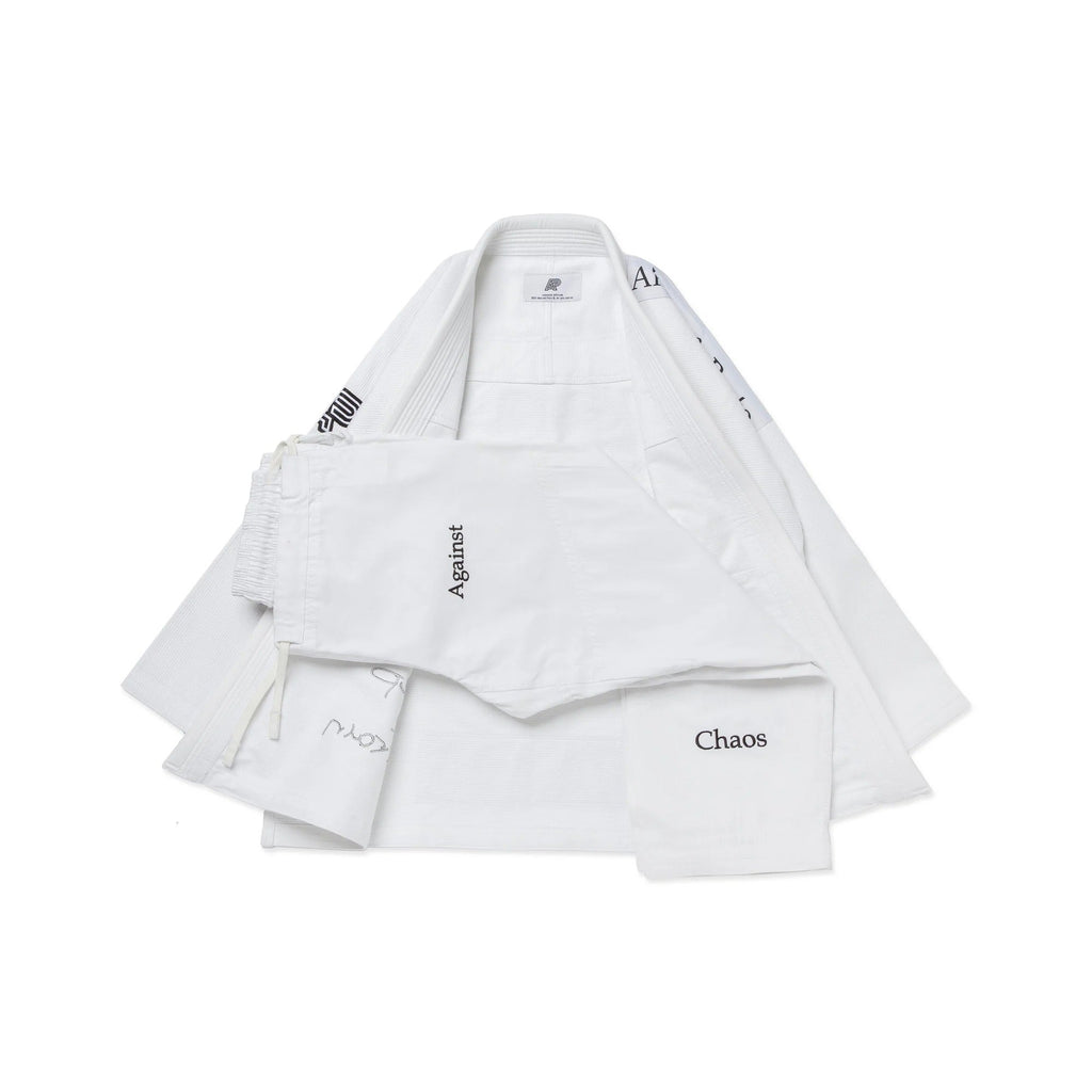 Albino & Preto TSWT White Jiu Jitsu Gi - Vorix Sport