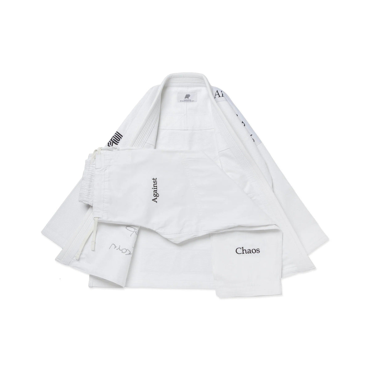 Albino & Preto TSWT White Jiu Jitsu Gi - Vorix Sport