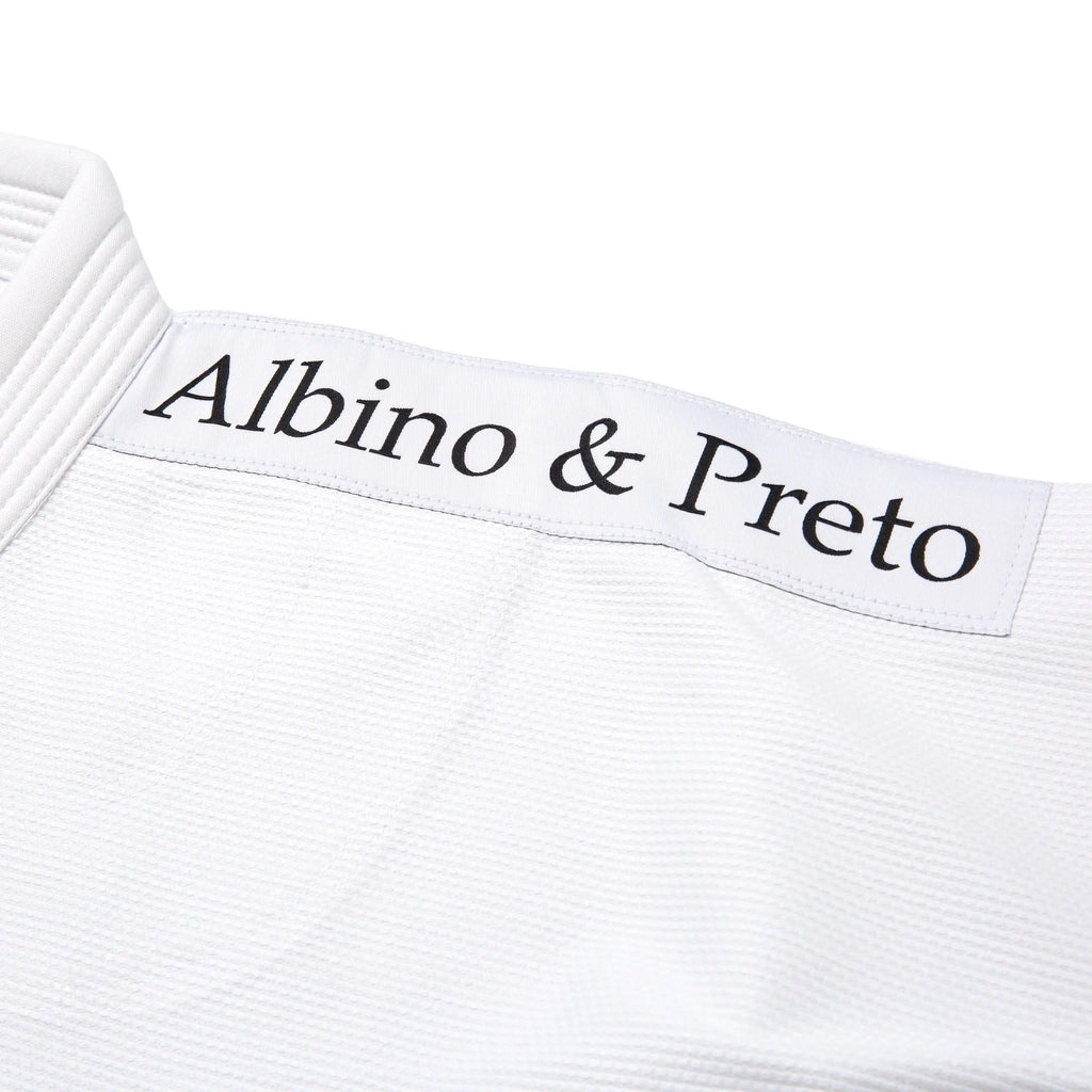 Albino & Preto TSWT White Jiu Jitsu Gi - Vorix Sport