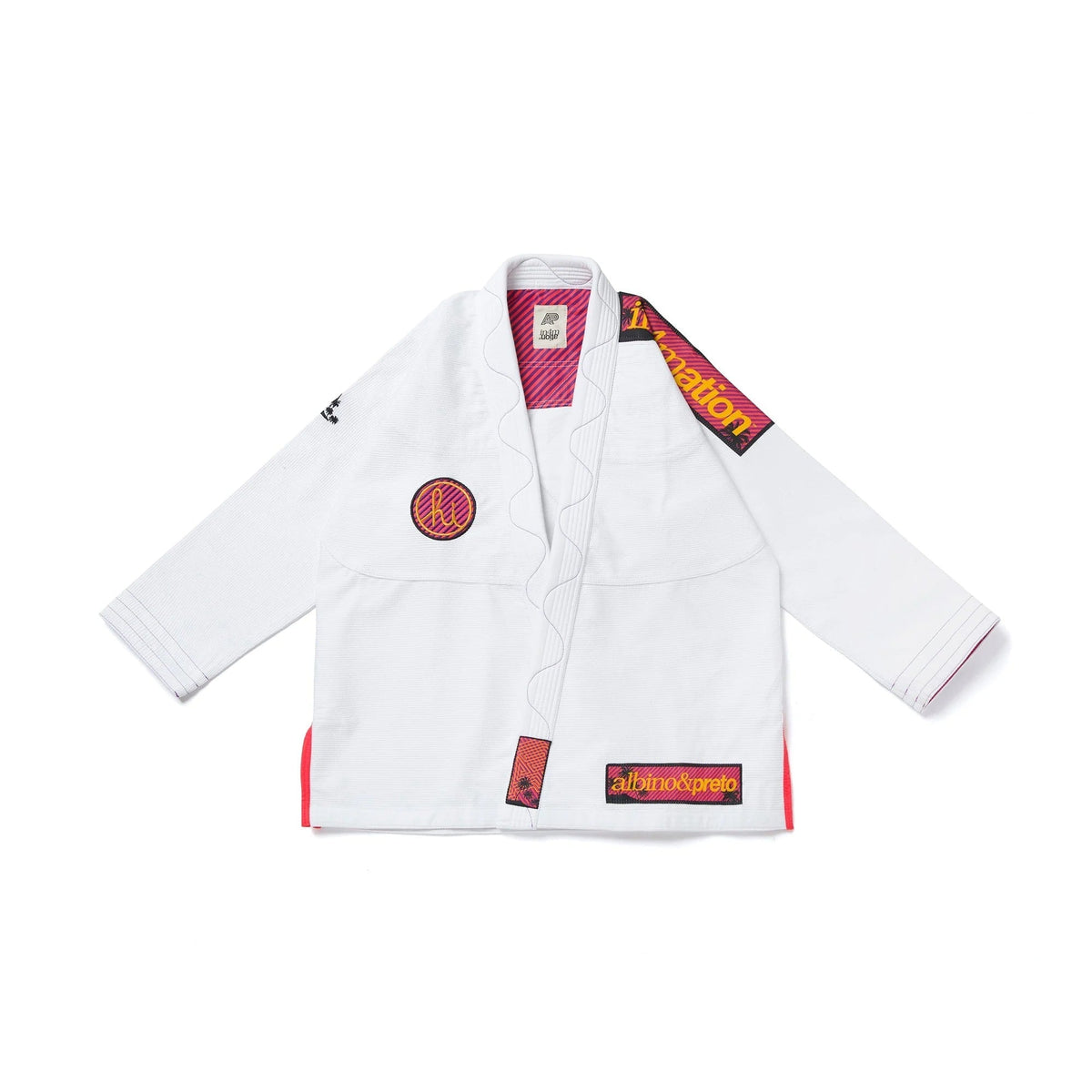 Albino & Preto x In4mation 2 White BJJ Gi - Vorix Sport