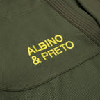Albino & Preto x Wing Gundam Olive Jiu-Jitsu Gi - Vorix Sport