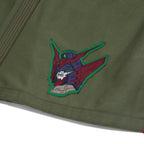 Albino & Preto x Wing Gundam Olive Jiu-Jitsu Gi - Vorix Sport