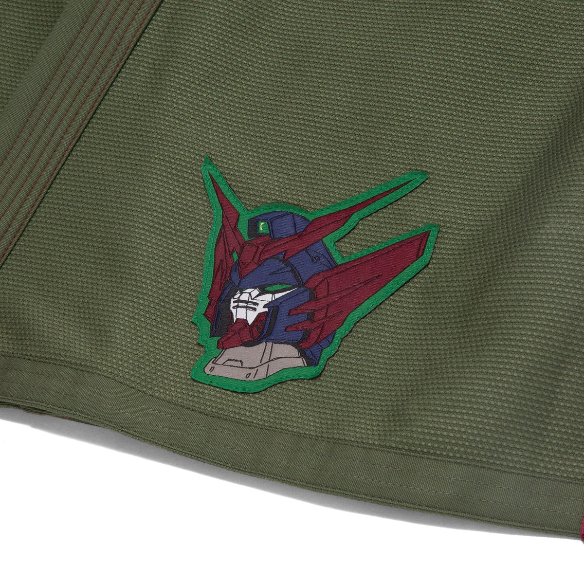 Albino & Preto x Wing Gundam Olive Jiu-Jitsu Gi - Vorix Sport