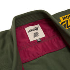Albino & Preto x Wing Gundam Olive Jiu-Jitsu Gi - Vorix Sport