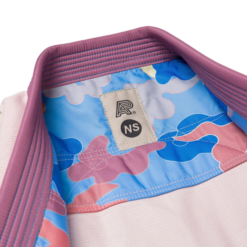 Albino & Preto Year of the Dragon Peach BJJ Kimono - Vorix Sport