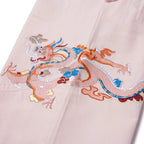 Albino & Preto Year of the Dragon Peach BJJ Kimono - Vorix Sport