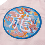 Albino & Preto Year of the Dragon Peach BJJ Kimono - Vorix Sport