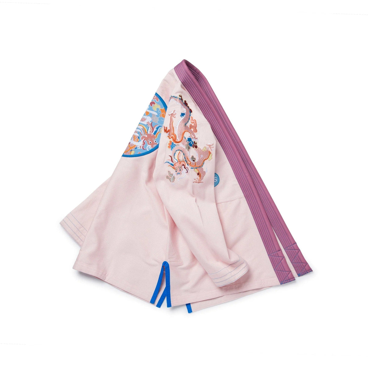 Albino & Preto Year of the Dragon Peach BJJ Kimono - Vorix Sport