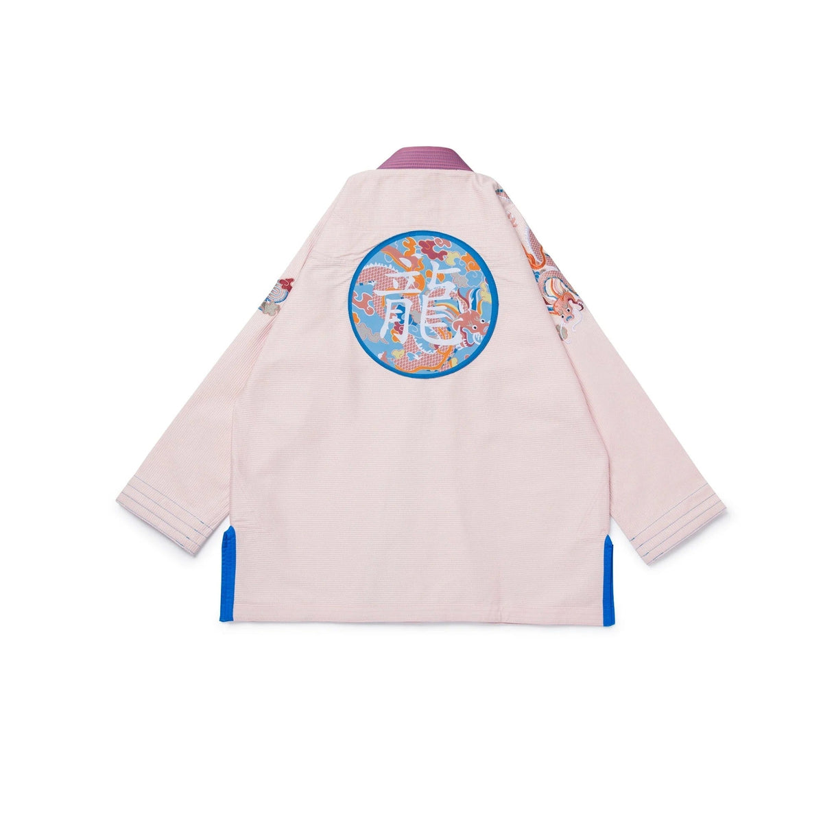 Albino & Preto Year of the Dragon Peach BJJ Kimono - Vorix Sport