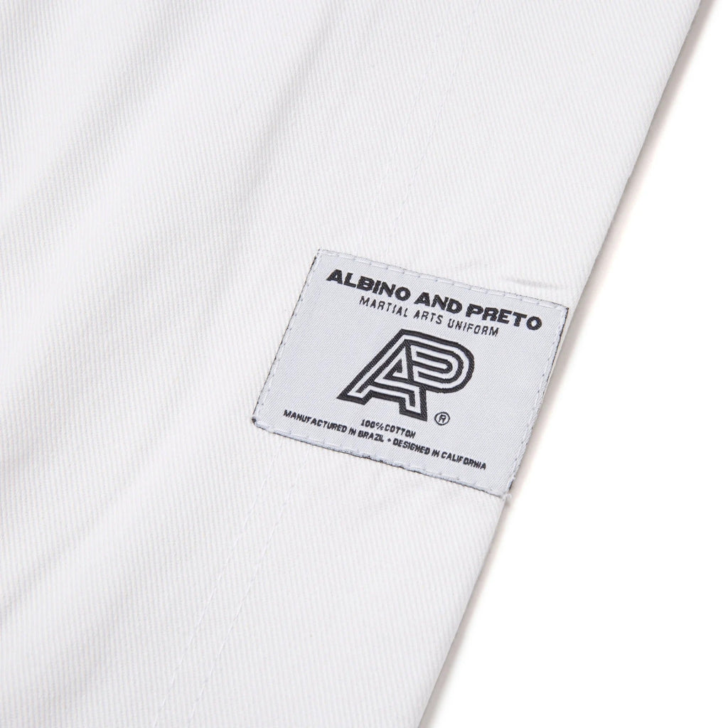 A&P MIL-SP Brazil DP.1 White Jiu Jitsu Gi - Vorix Sport