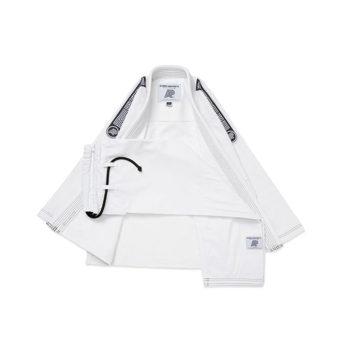 A&P MIL-SP Brazil DP.1 White Jiu Jitsu Gi - Vorix Sport