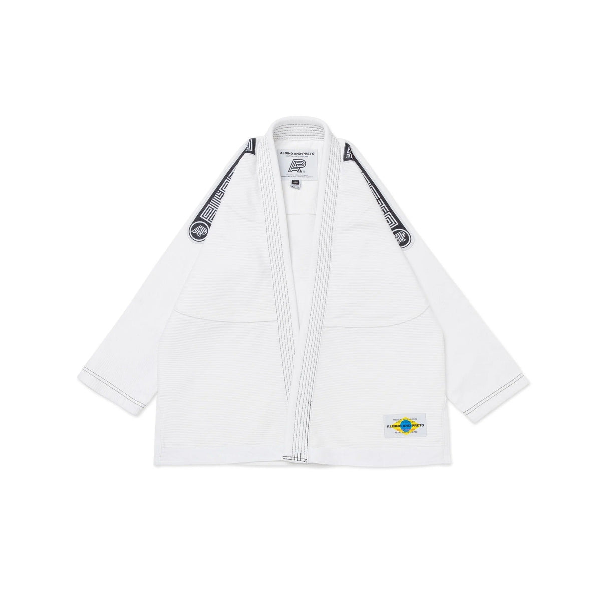 A&P MIL-SP Brazil DP.1 White Jiu Jitsu Gi - Vorix Sport