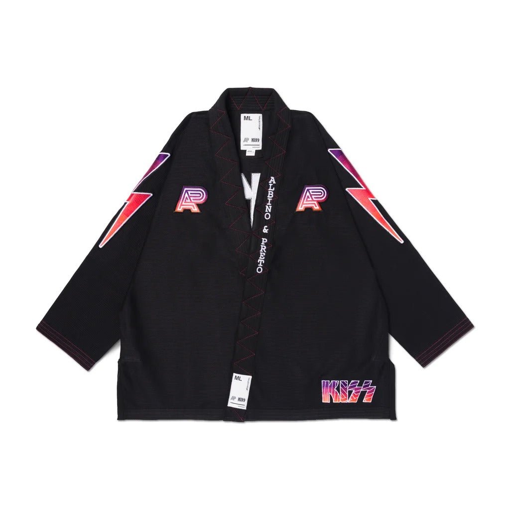 A&P x KISS Black Jiu-Jitsu Gi - Lightweight Kimono - Vorix Sport