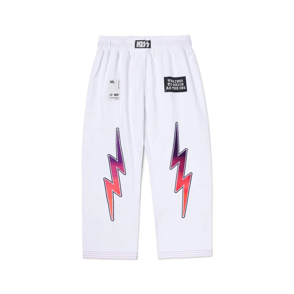 A&P x KISS White Jiu-Jitsu Gi - Lightweight Kimono - Vorix Sport